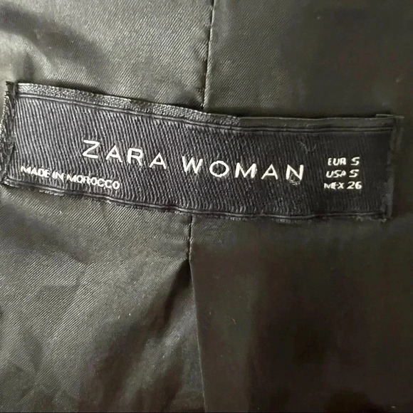 ZARA BLACK BLAZER  SIZE SMALL MADE IN MOROCCO Y2K Size Small - Picture 10 of 10